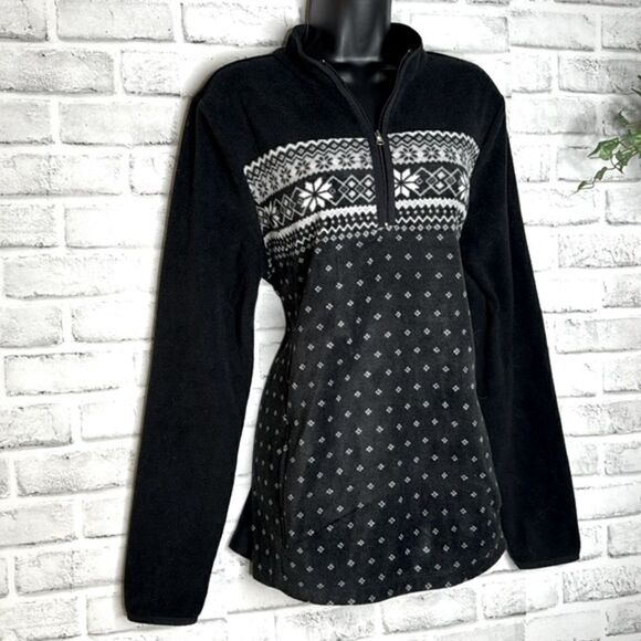 Kim Rogers Half Zip Winter Cozy Fleece Pull Over Size Medium - Picture 3 of 6